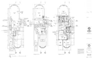 Park Slope Brownstone Aparatment Co-op Renovation Combination floor plan layout for co-op board approval